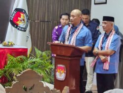 Ribuan Masa Antar Pasangan YOK teRUS Daftar Ke KPU Kota Lubuklinggau