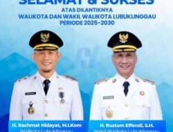 Resmi Dilantik, Ini Visi Misi Linggau Juara